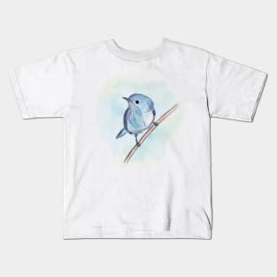 Cute blue bird Kids T-Shirt